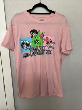 Powerpuff Girls Pink Kids Graphic Tee - Sugar, Spice and Everything Nice
